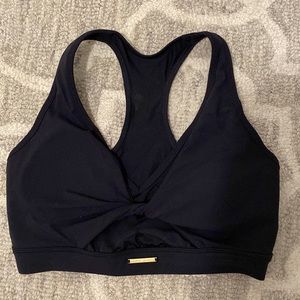 Whitney Simmons x GYMSHARK Black Sports Bra.